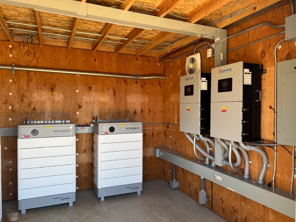 Blue Oak Ranch Reserve HomeGrid and Sol-Ark battery and inverter installation